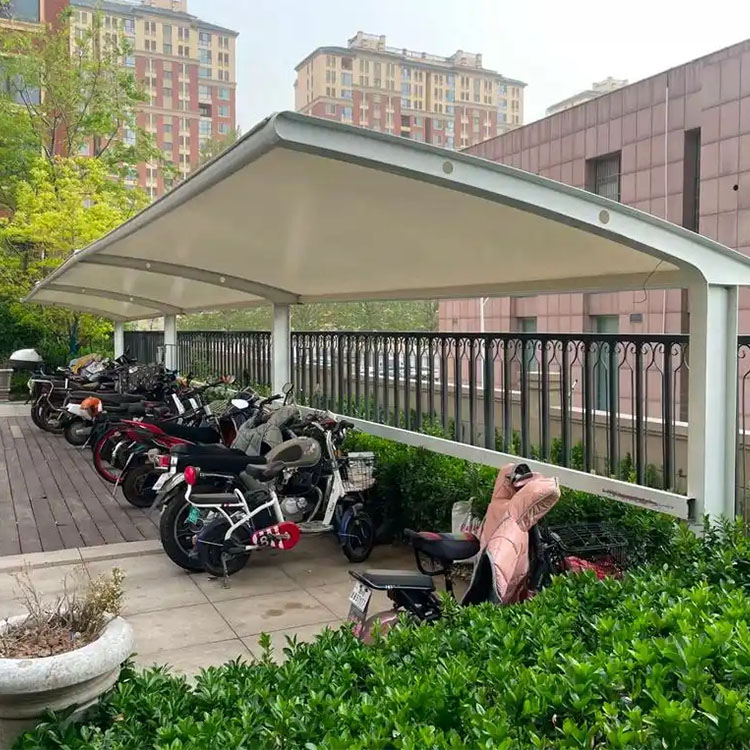 江陵县膜结构电动车棚